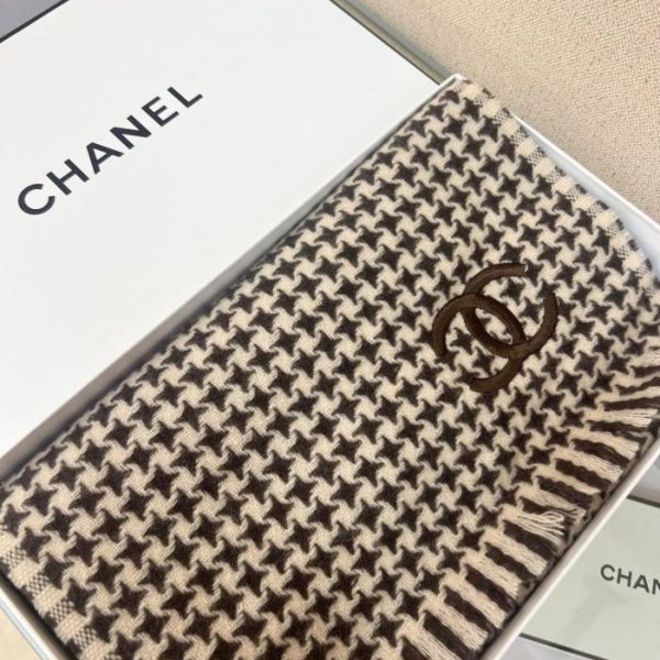 replica,repliche,fake,1:1,earrings,bracelet,ring,jewelry Sciarpa in cashmere lavorato a maglia Chanel Double C (10WFJ)