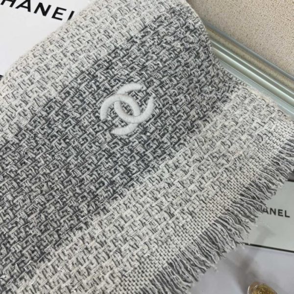replica,repliche,fake,1:1,earrings,bracelet,ring,jewelry Sciarpa in cashmere lavorato a maglia Chanel Double C (K97FK)