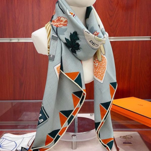replica,repliche,fake,1:1,earrings,bracelet,ring,jewelry Guanti Hermès Time Cashmere Fazzoletto (01EB0)