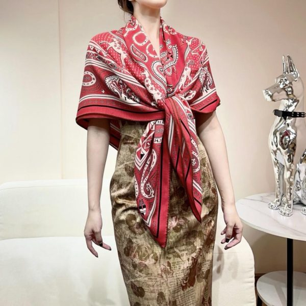 replica,repliche,fake,1:1,earrings,bracelet,ring,jewelry [Reversibile, stesso colore, seta e lana] Fazzoletto da taschino a forma di cuore in cashmere Hermès (QATDH)