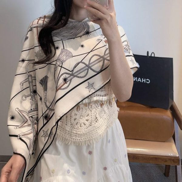 replica,repliche,fake,1:1,earrings,bracelet,ring,jewelry Hermès Starry Night Chorus Double-sided Tone Velvet (NTAOW)