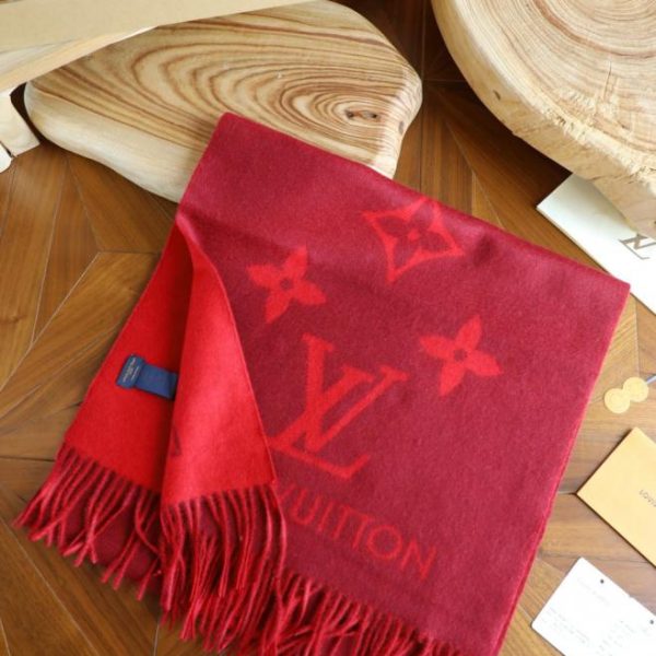 replica,repliche,fake,1:1,earrings,bracelet,ring,jewelry Sciarpa in cashmere LV, design originale con scheggiatura, lavorazione artigianale originale, spessa e calda, bordo overlock double-face per evitare sfilacciamenti (RRK5I)
