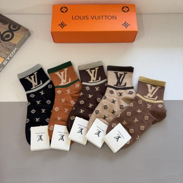 replica,repliche,fake,1:1,earrings,bracelet,ring,jewelry (5 paia per scatola) Piccolo articolo Louis Vuitton, tessuto di puro cotone (N0NZV)