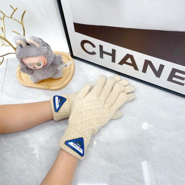 replica,repliche,fake,1:1,earrings,bracelet,ring,jewelry Guanti in lana Prada (H5BVH)