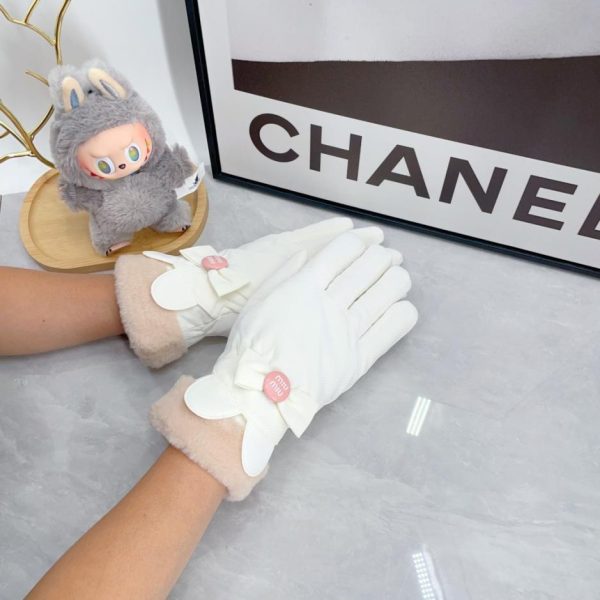 replica,repliche,fake,1:1,earrings,bracelet,ring,jewelry Guanti con fiocco da donna MIUMIU (90RZA)