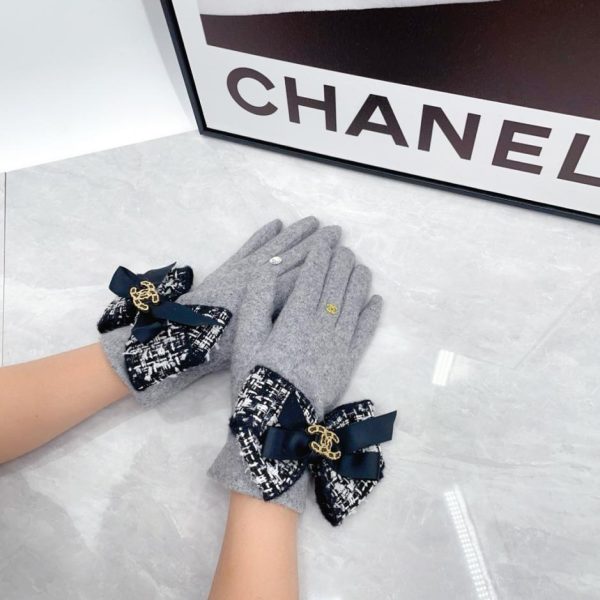 replica,repliche,fake,1:1,earrings,bracelet,ring,jewelry Guanti in lana nuova Chanel (83ZU3)