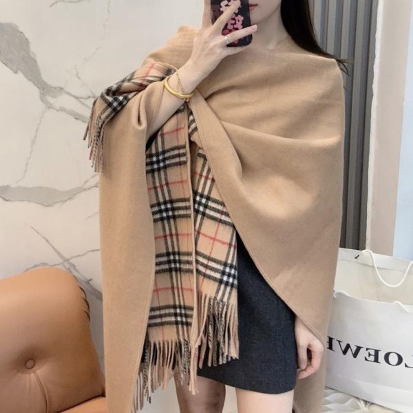 replica,repliche,fake,1:1,earrings,bracelet,ring,jewelry Mantella/scialle reversibile con motivo check classico britannico Burberry (5O1RB)