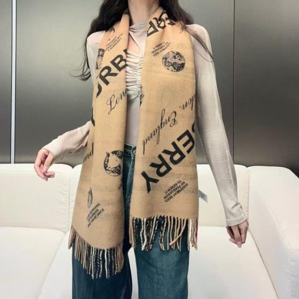 replica,repliche,fake,1:1,earrings,bracelet,ring,jewelry Sciarpa in cashmere con stampa reversibile Burberry (UMRKO)