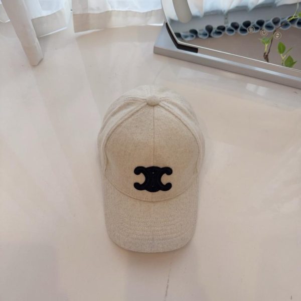 replica,repliche,fake,1:1,earrings,bracelet,ring,jewelry Cappellino da baseball Celine autunno/inverno in lana con motivo Arc de Triomphe (0SCXE)