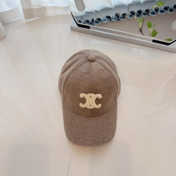 Cappellino da baseball Celine autunno/inverno in lana con motivo Arc de Triomphe (4MKY6)