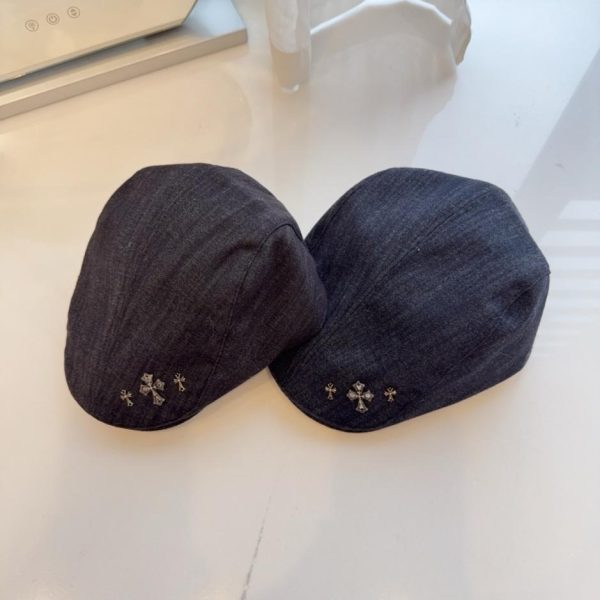 replica,repliche,fake,1:1,earrings,bracelet,ring,jewelry Cappellino da baseball Chrome Hearts New Forward Beret, unisex (1YYSX)