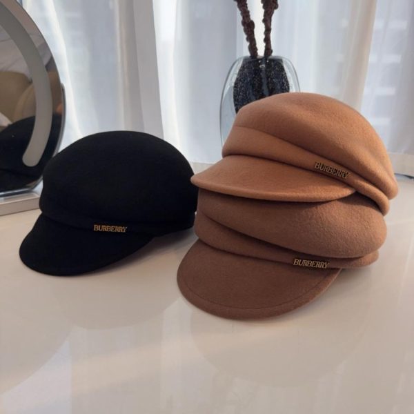 replica,repliche,fake,1:1,earrings,bracelet,ring,jewelry Cappello da equitazione irregolare Burberry autunno/inverno, cappello in feltro di lana 100% di alta qualità (H8VNJ)