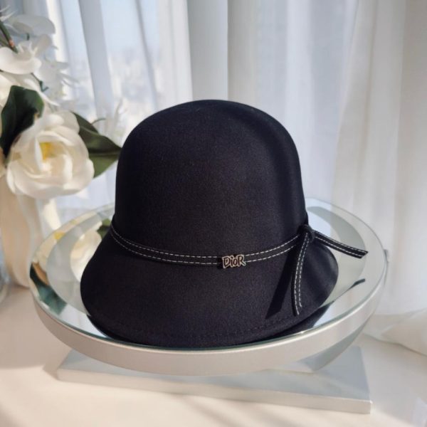 replica,repliche,fake,1:1,earrings,bracelet,ring,jewelry Cappello da pescatore in lana Dior autunno/inverno, 100% feltro di lana (5J528)