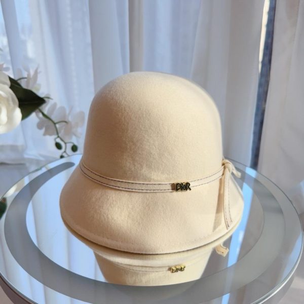 Cappello da pescatore in lana Dior autunno/inverno, 100% feltro di lana (8GOKI)