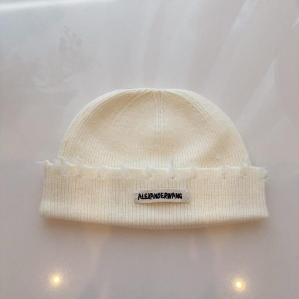 replica,repliche,fake,1:1,earrings,bracelet,ring,jewelry Nuovo berretto a forma di melone di inizio autunno di Alexander Wang, cappello lavorato a maglia ampio e casual, stile unisex (2G1A7)