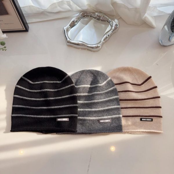 replica,repliche,fake,1:1,earrings,bracelet,ring,jewelry Il nuovo cappello a tesa larga color block a righe di Margiela (RXWU2)