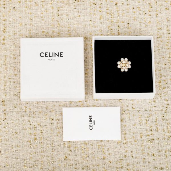 replica,repliche,fake,1:1,earrings,bracelet,ring,jewelry Contatore / 【Orecchini a bottone con perle rotonde Celine】(A6YQ0)