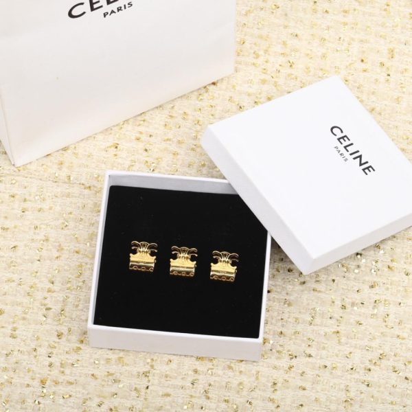 replica,repliche,fake,1:1,earrings,bracelet,ring,jewelry Contatore / 【Set di 3 fermagli per capelli Celine】(KDMCS)