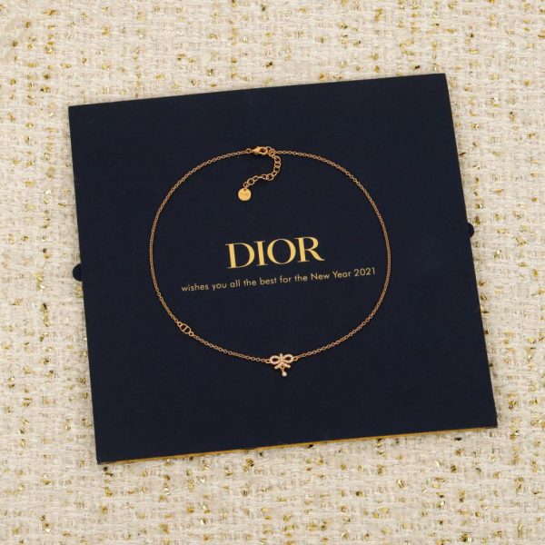 replica,repliche,fake,1:1,earrings,bracelet,ring,jewelry Contatore / ! [Collana Dior con fiocco di diamanti e perle] (RFGHE)