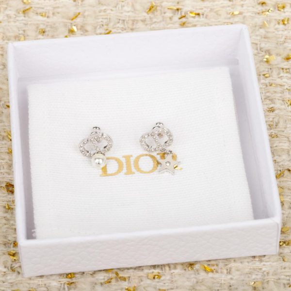Contatore / 【Orecchini Dior CD con stella e cuore】Oro e argento (AHEW5)