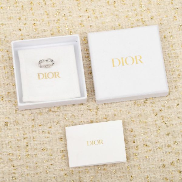 replica,repliche,fake,1:1,earrings,bracelet,ring,jewelry Contatore / Anello [Anello con lettera Dior CD] (KWDM2)