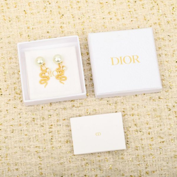 replica,repliche,fake,1:1,earrings,bracelet,ring,jewelry Contatore / [Orecchini di perle Dior Year of the Snake in edizione limitata] (22U86)