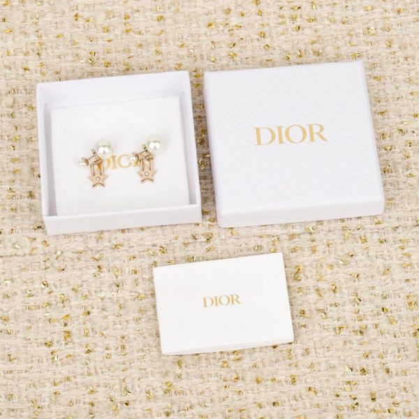 replica,repliche,fake,1:1,earrings,bracelet,ring,jewelry Contatore / 【Orecchini Dior con perle a stella a cinque punte】(M96LS)