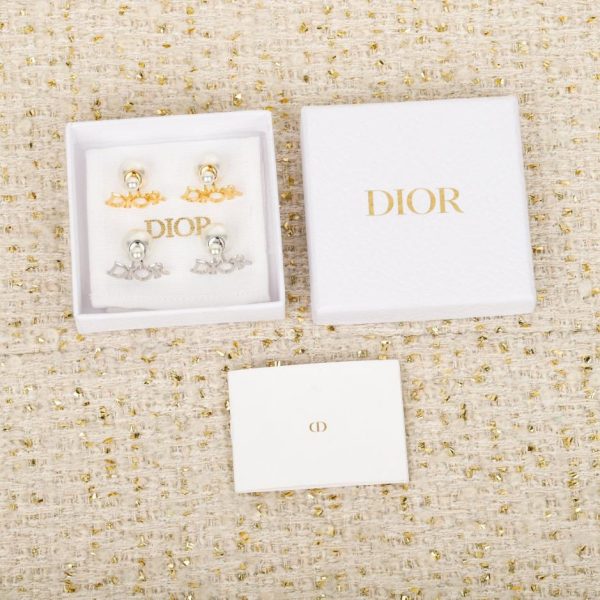 replica,repliche,fake,1:1,earrings,bracelet,ring,jewelry Contatore / 【Orecchini con doppia perla e ciondolo a forma di lettera Dior】(JN6JI)
