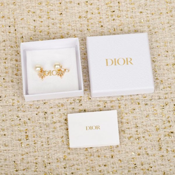 replica,repliche,fake,1:1,earrings,bracelet,ring,jewelry Contatore / 【Orecchini pendenti Dior con fiocco di diamanti (SQ5BU)】