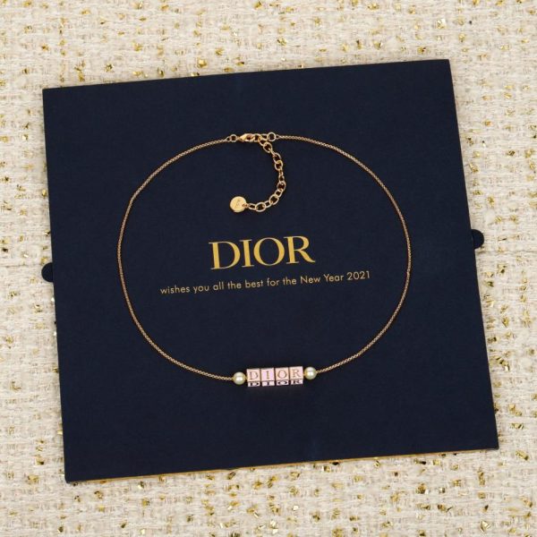 replica,repliche,fake,1:1,earrings,bracelet,ring,jewelry Contatore / 【Collana Dior in porcellana rosa】(BLH6D)