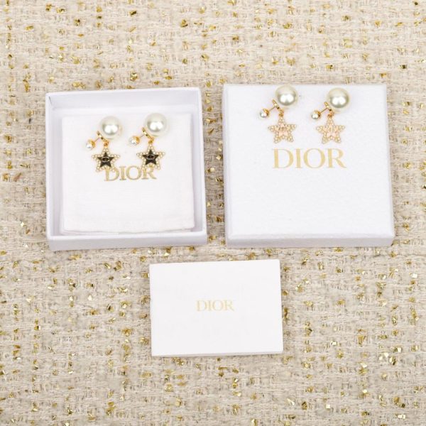 Contatore / 【Orecchini Dior con stella a cinque punte e perle CD】(QK3ZS)