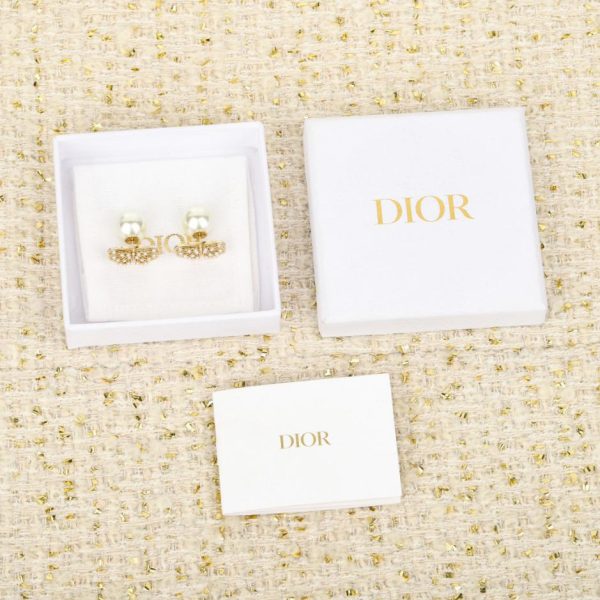 replica,repliche,fake,1:1,earrings,bracelet,ring,jewelry Contatore / 【Orecchini a farfalla traforati con perline Dior】(C21ZE)