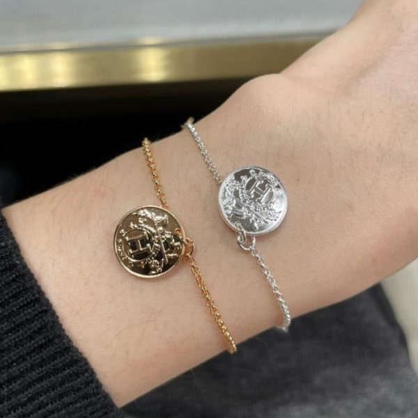 replica,repliche,fake,1:1,earrings,bracelet,ring,jewelry Contatore / Bracciale Hermes con monete in oro V (T7HV5)
