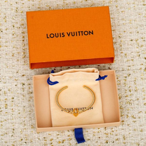 replica,repliche,fake,1:1,earrings,bracelet,ring,jewelry Contatore / Bracciale aperto floreale LV (TIBTY)
