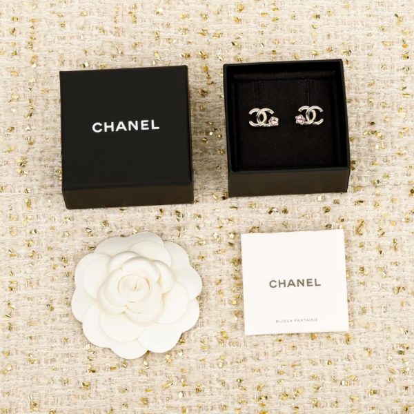 Contatore / 【Orecchini Chanel con doppia C e stella a cinque punte e diamanti colorati】(HHNGZ)