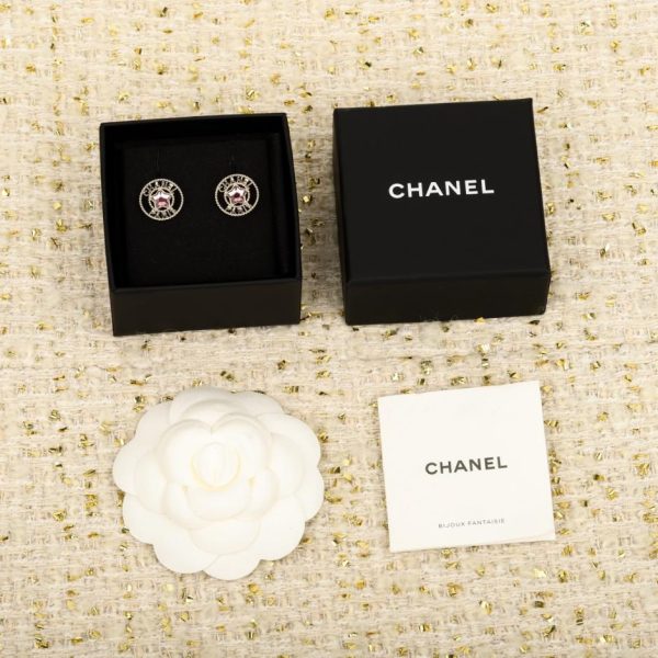 Contatore / 【Orecchini Chanel a stella rosa con scritta traforata】(K8YQ2)