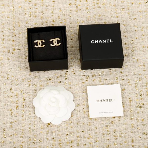 Contatore / 【Orecchini Chanel con doppia C e mezzo diamante】(T4TMS)