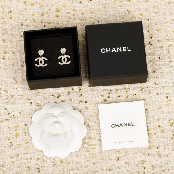 replica,repliche,fake,1:1,earrings,bracelet,ring,jewelry Contatore / 【Orecchini Chanel Mini Gold Bean Double C】(XXR1T)