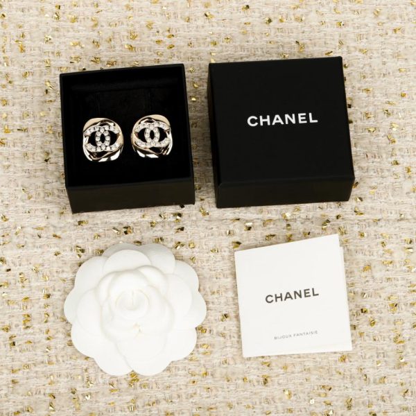replica,repliche,fake,1:1,earrings,bracelet,ring,jewelry Contatore / 【Orecchini quadrati traforati Chanel】(T3KK1)