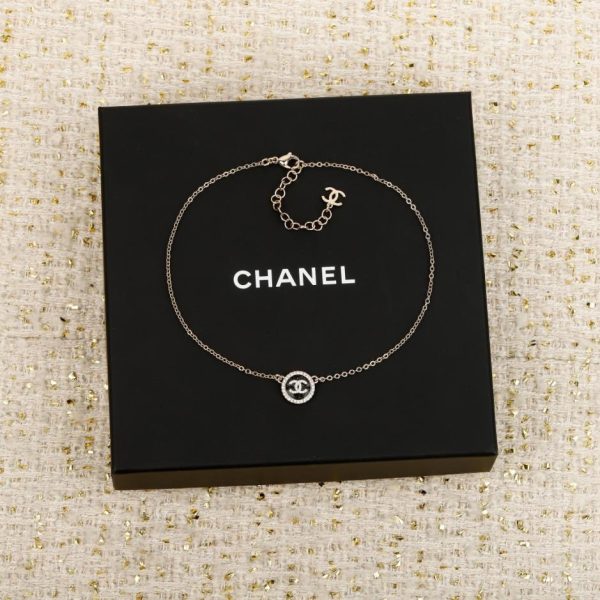 replica,repliche,fake,1:1,earrings,bracelet,ring,jewelry Contatore / 【Collana Chanel rotonda in smalto nero】(NT8VO)
