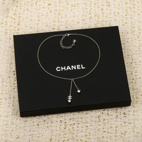 replica,repliche,fake,1:1,earrings,bracelet,ring,jewelry Contatore / 【Collana Chanel con nappa a forma di cuore e doppia C】(Q0XT5)