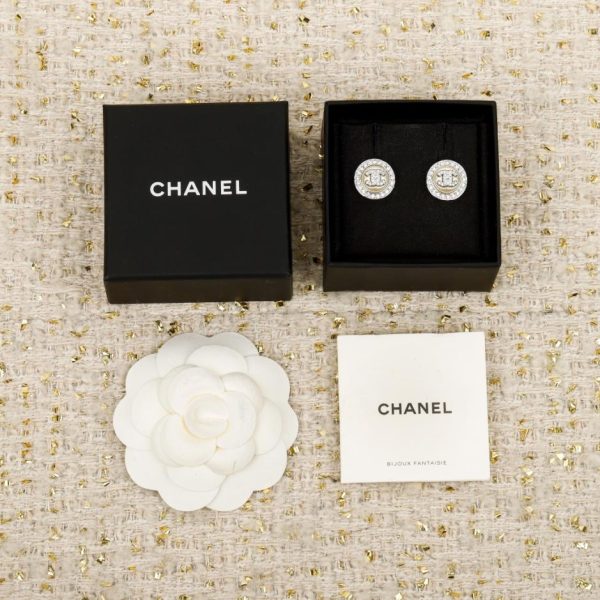 Contatore / 【Orecchini a bottone rotondo Chanel con perle】(U3YZS)