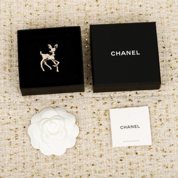 replica,repliche,fake,1:1,earrings,bracelet,ring,jewelry Contatore / 【Spilla Chanel a forma di cervo】(J8HD2)