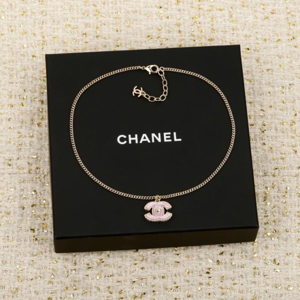 replica,repliche,fake,1:1,earrings,bracelet,ring,jewelry Contatore / 【Collana Chanel 25B con chiusura a doppia C rosa】(1O2OY)