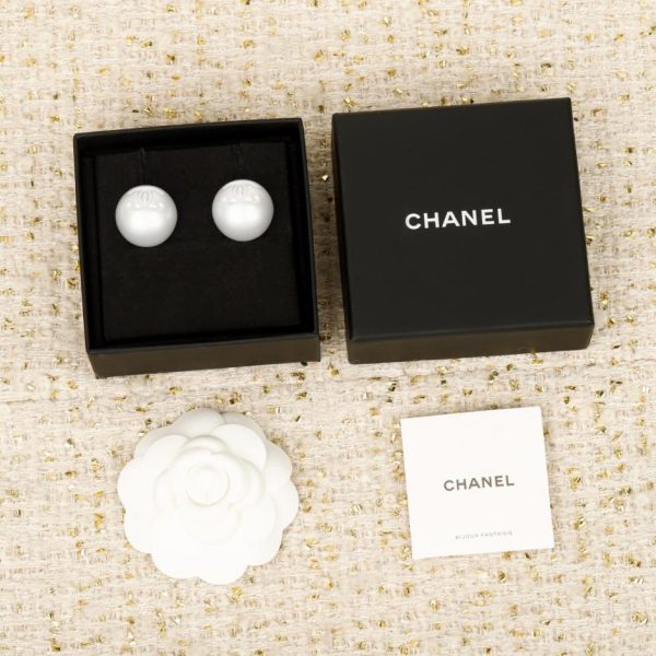 Contatore / 【Orecchini a bottone Chanel con perle medie】(BZAIQ)