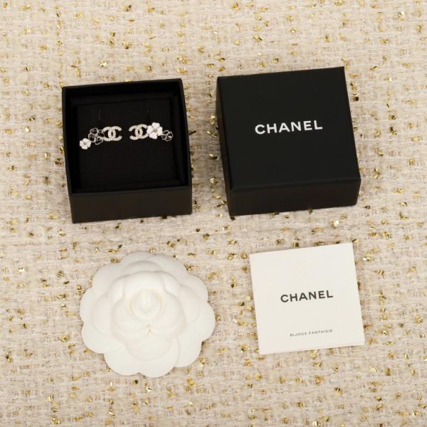 replica,repliche,fake,1:1,earrings,bracelet,ring,jewelry Contatore / 【Orecchini Chanel Camellia Double C】(YXYEV)