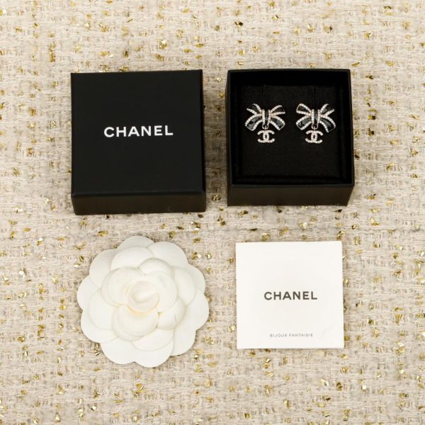 replica,repliche,fake,1:1,earrings,bracelet,ring,jewelry Contatore / 【Orecchini a fiocco Chanel 25B】(D5X2D)