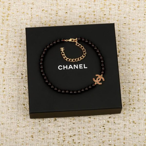 Contatore / 【Collana Chanel con doppia C in perle d'ambra】(IU039)