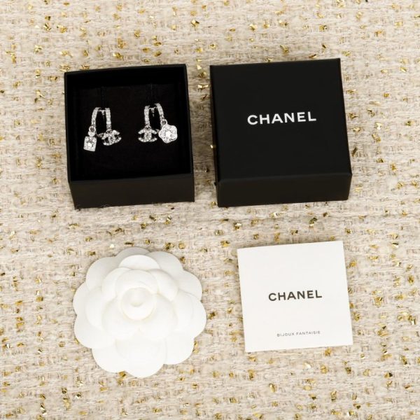 Contatore / Orecchini asimmetrici Chanel versione AB in argento (5SHUC)