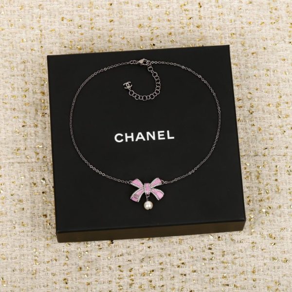 replica,repliche,fake,1:1,earrings,bracelet,ring,jewelry Contatore / 【Collana Chanel 25B con fiocco】(81JXA)